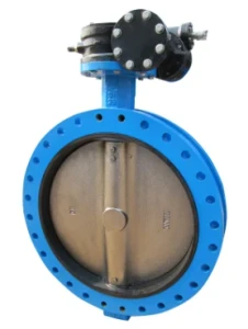 U Type Butterfly Valve With Gear Operator Industrial Valves